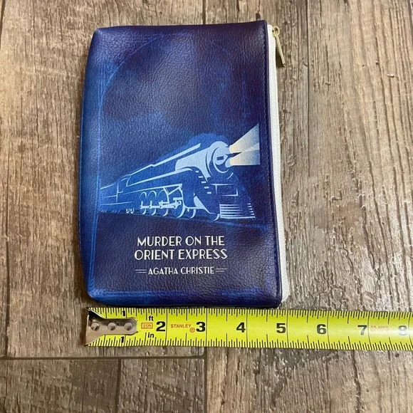 Murder on the Orient Express Agatha‎ Christie Train Zipper Pouch Cosmetic Bag - Picture 8 of 8